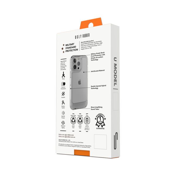 362425_oryg Ugly Rubber UMODEL case for iPhone 15 Pro 6,1" clear pink