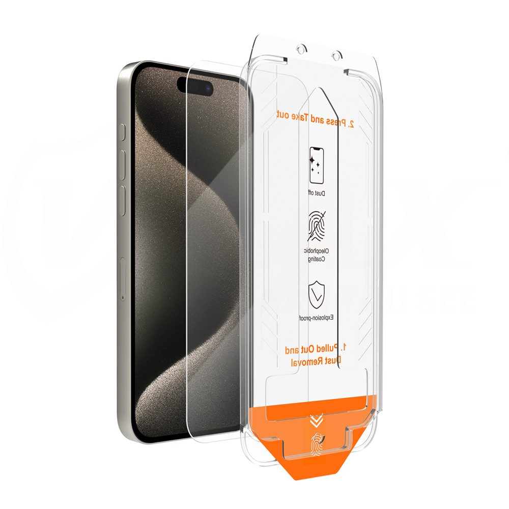 363403_oryg Vmax tempered glass easy install 2,5D Normal Glass for iPhone 15 Pro Max 6,7"