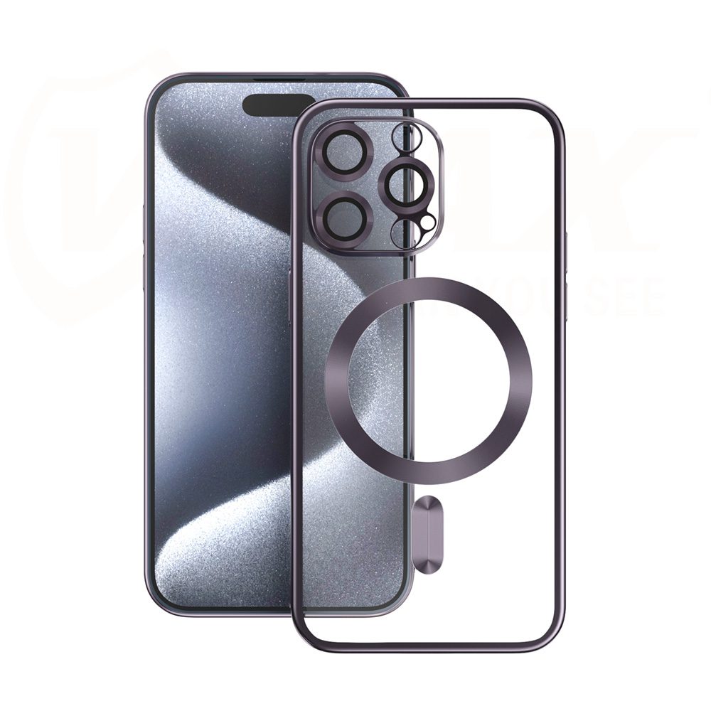 363469_oryg Vmax Electroplating Mag TPU case for iPhone 13 Pro 6,1" purple