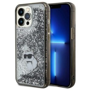 363863_oryg Karl Lagerfeld case for iPhone 13 Pro 6,1" KLHCP13LLKCNSK transparent HC LIQ. GLITTER C