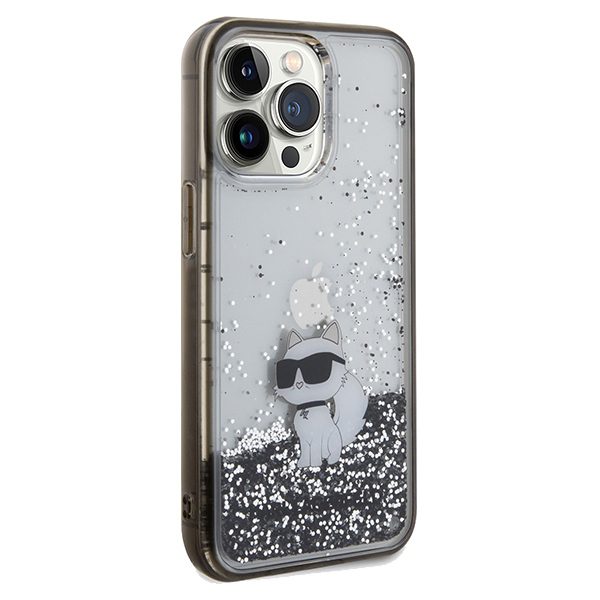 363866_oryg Karl Lagerfeld case for iPhone 13 Pro 6,1" KLHCP13LLKCNSK transparent HC LIQ. GLITTER C