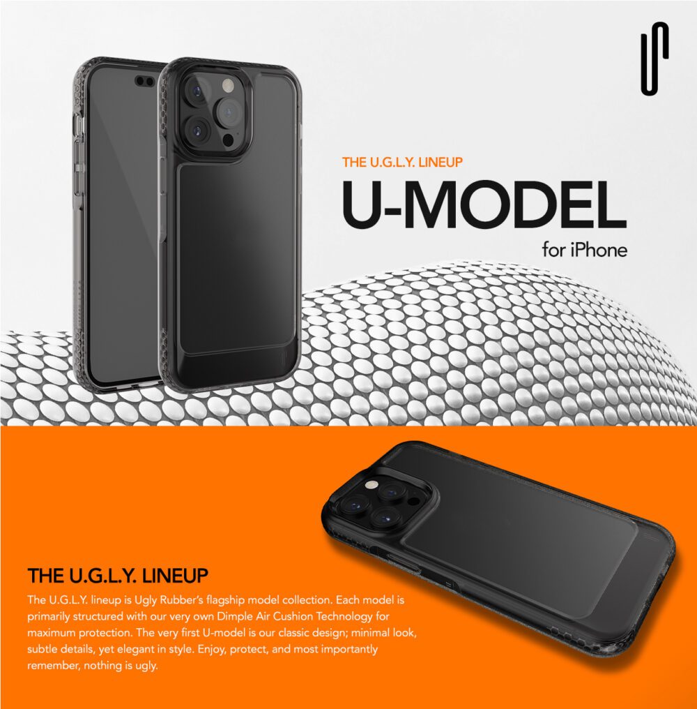 364064_oryg Ugly Rubber UMODEL case for iPhone 15 Plus 6,7" clear black
