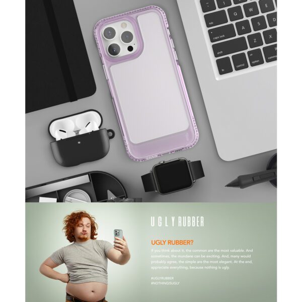 Ugly Rubber UMODEL case for iPhone 15 Plus 6,7" clear