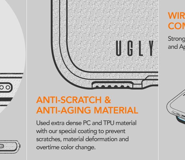 Ugly Rubber Vogue case for iPhone 15 Plus 6,7" rose gold