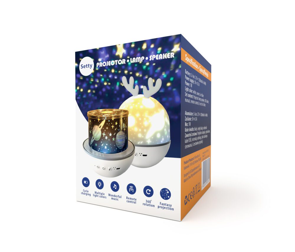 Setty Projector lamp speaker Reindeer