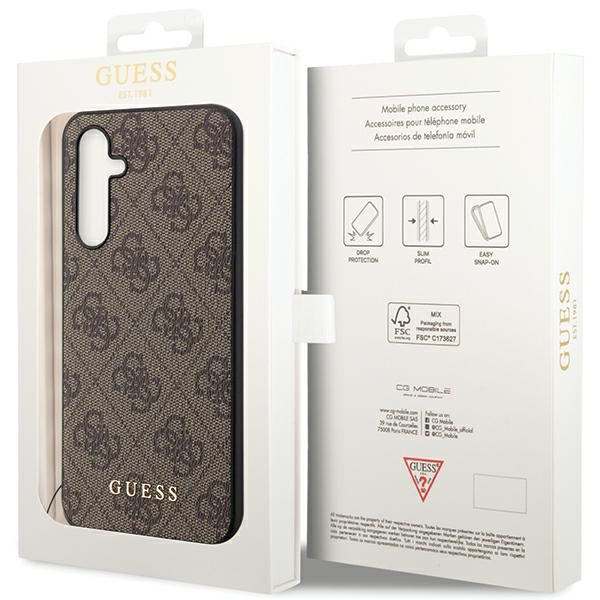 364143_oryg Guess case for Samsung Galaxy S23 FE GUHCS23FEGF4GBR brown HC PU 4G CHARM