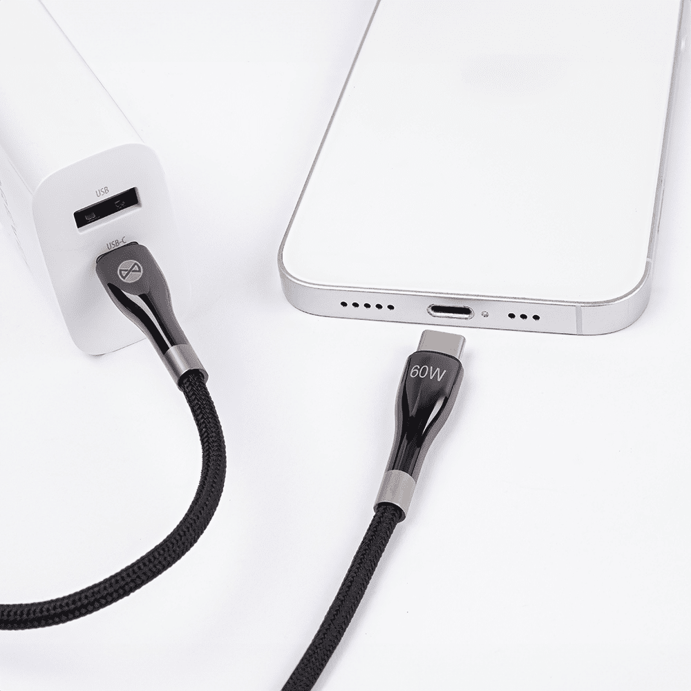 365272_oryg Forever Sleek cable USB-C - USB-C 2,0 m 60W black