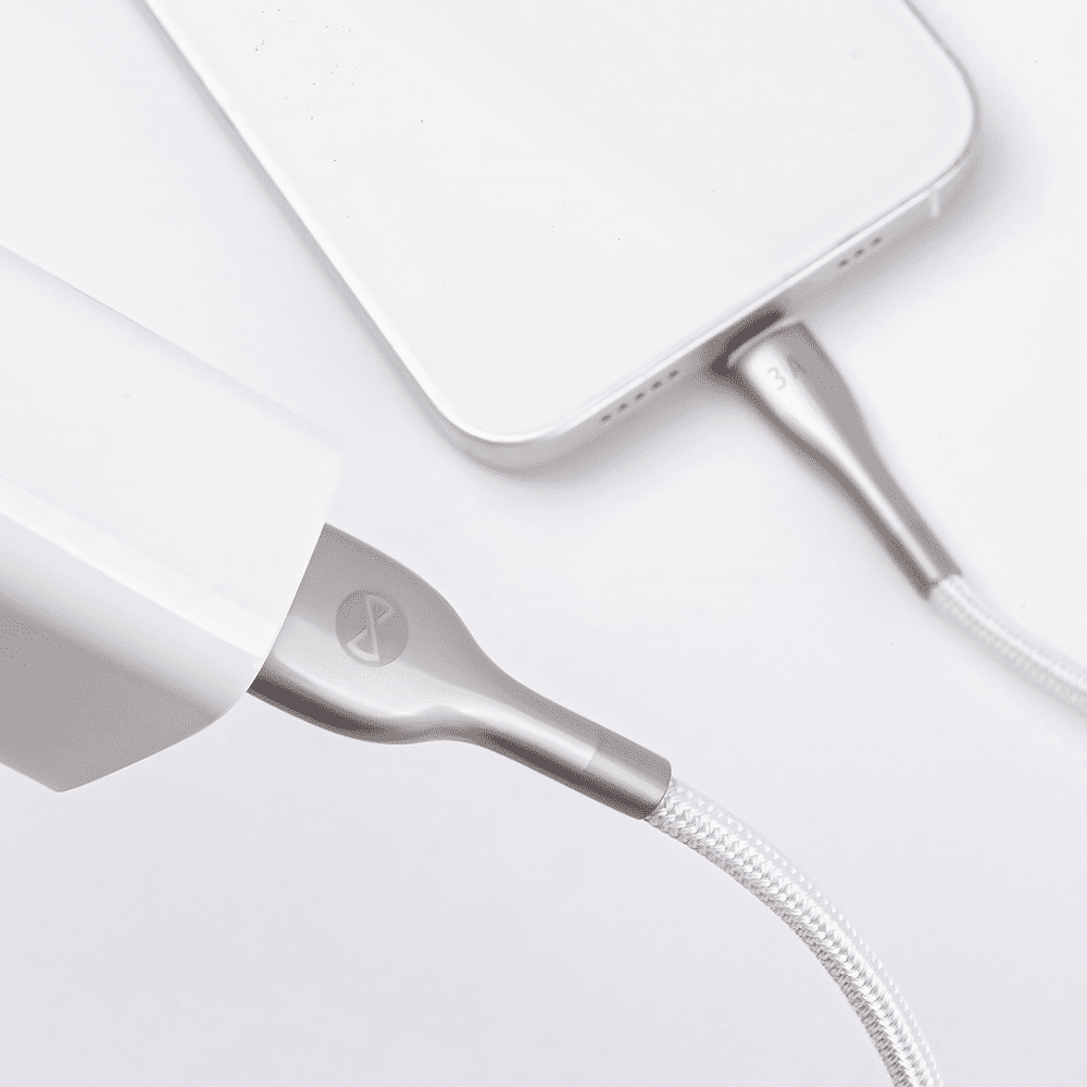 Forever Sleek cable USB - USB-C 1,0 m 3A white