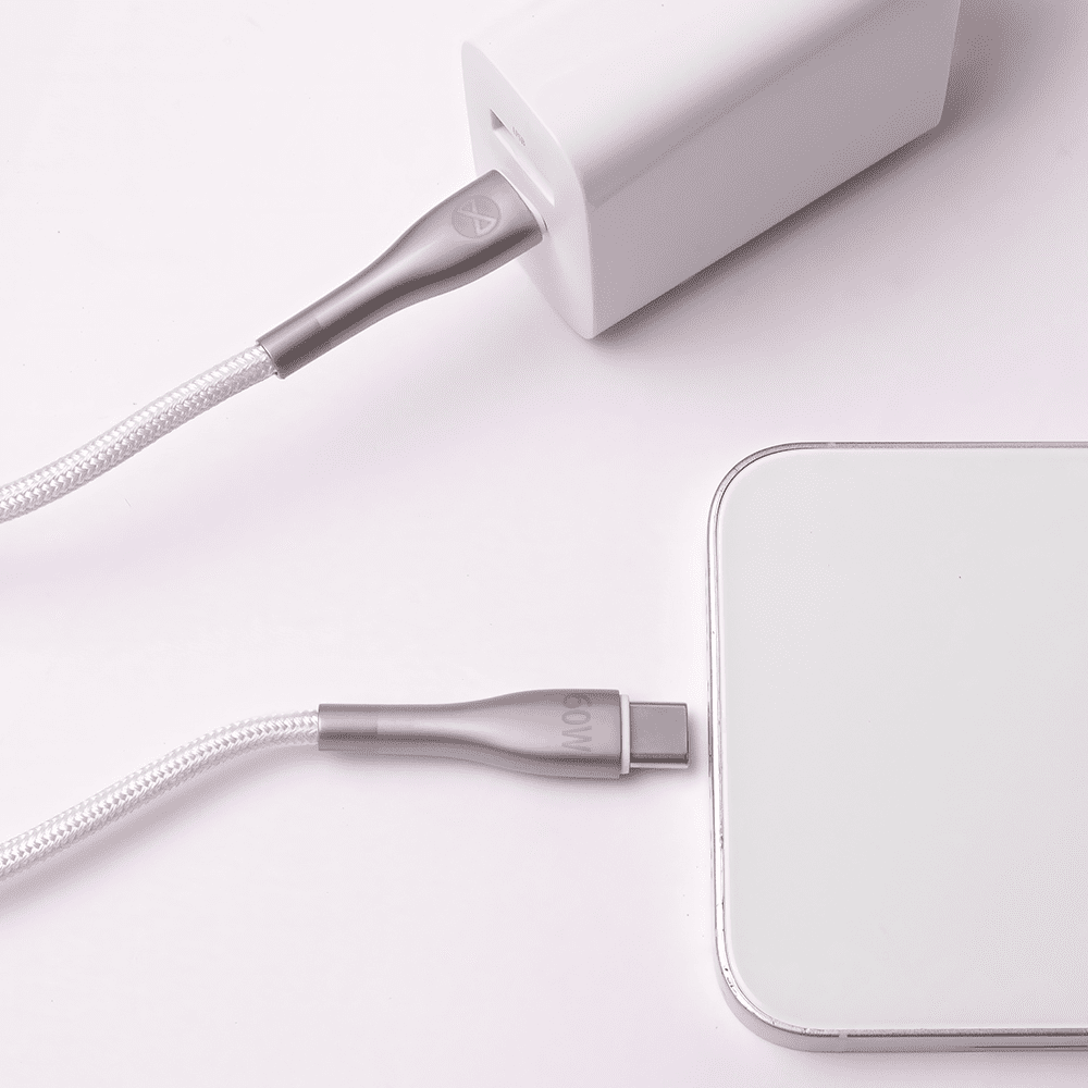 365280_oryg Forever Sleek cable USB-C - USB-C 1,0 m 60W white