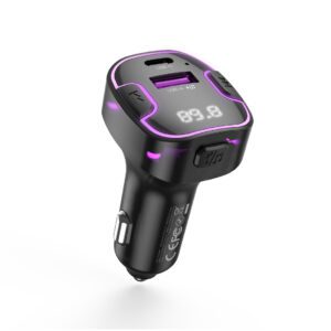 XO transmitter FM BCC12 Bluetooth MP3 car charger 3,1A black