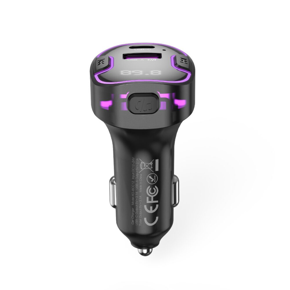 365495_oryg XO transmitter FM BCC12 Bluetooth MP3 car charger 3,1A black
