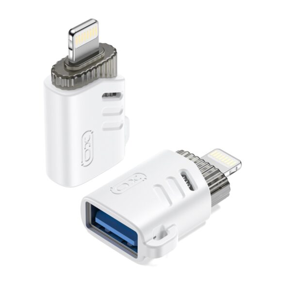 365585_oryg XO adapter NB256A OTG USB - Lightning white