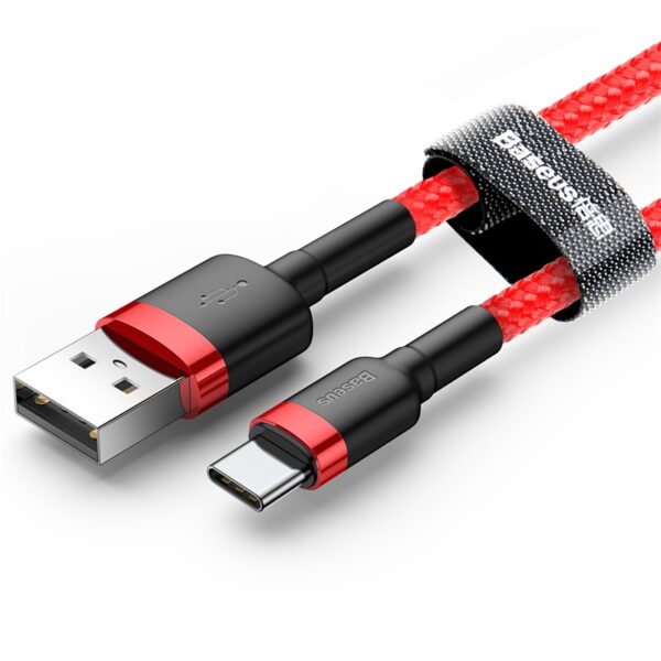 Baseus cable Cafule USB - USB-C 3m 2A red