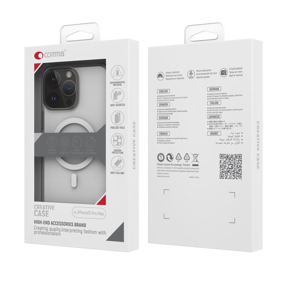 365807_oryg Comma case Elemental Mag for iPhone 15 transparent