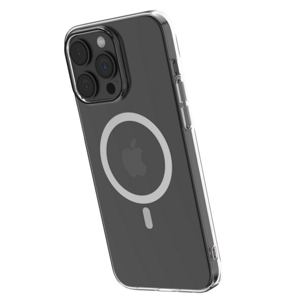 Comma case Hard Jacket Mag for iPhone 15 Plus transparent antibacterial