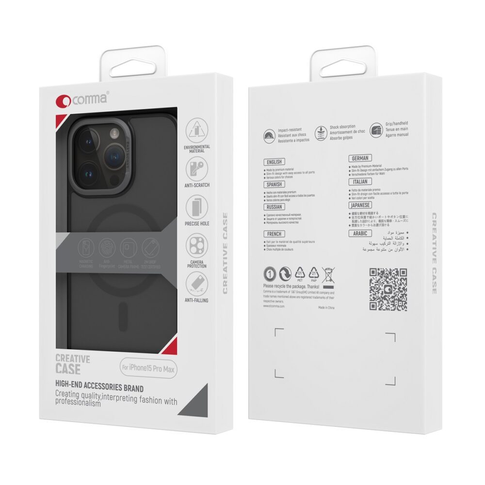 366381_oryg Comma case Joy Elegant Mag for iPhone 15 Plus gray