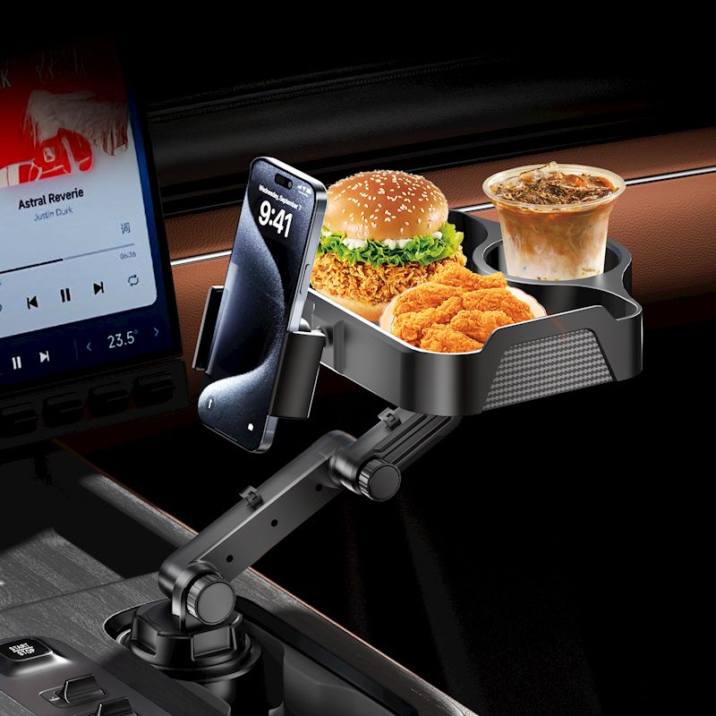 366422aef1e34e8fe0b01f619308ff8e Car table with phone holder CP2008 black