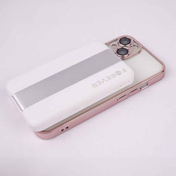 Forever MACS-100 magnetic wireless charging station with power bank white 5in1