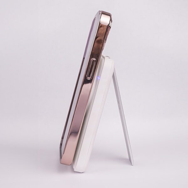 Forever MACS-100 magnetic wireless charging station with power bank white 5in1