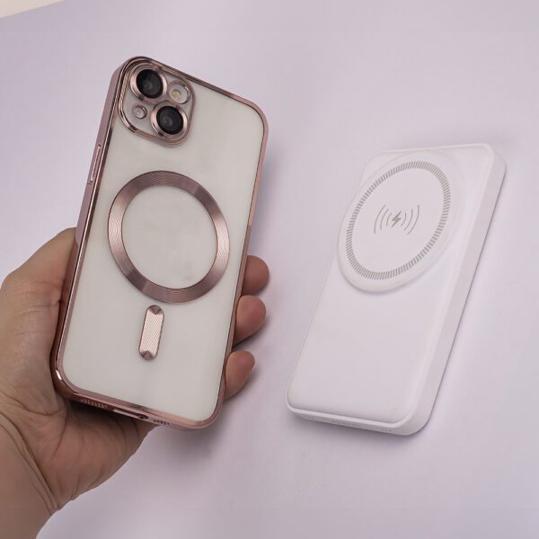 Forever MACS-100 magnetic wireless charging station with power bank white 5in1