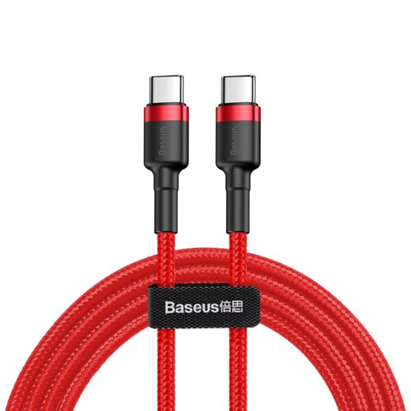 Baseus cable Cafule PD 2.0 USB-C - USB-C 1,0m 3A red 60W