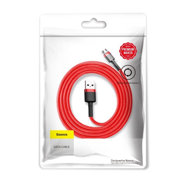 Baseus cable Cafule USB - micro USB 1,0m 2,4A red