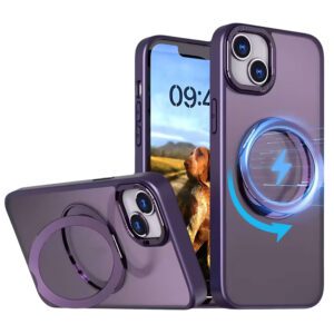 Mag Ring Rotating case for iPhone 16 6,1" purple