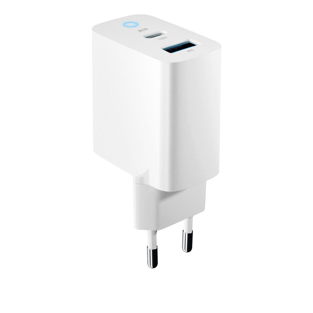 367717_oryg Forever TC-06-65AC GaN PD QC charger 1x USB-C 1x USB 65W white