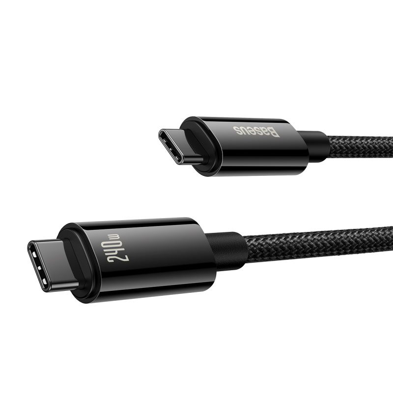 Baseus cable Tungsten PD USB-C - USB-C 1,0m black 240W