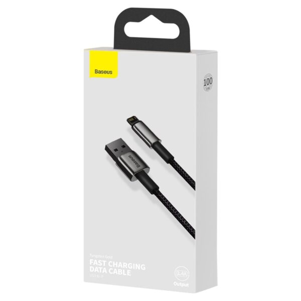 Baseus cable Tungsten USB - Lightning 1,0m 2,4A black