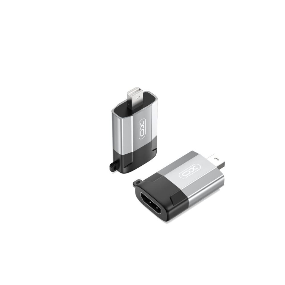 369229_oryg XO adapter GB015 mini Displayport - HDMI 4K gray