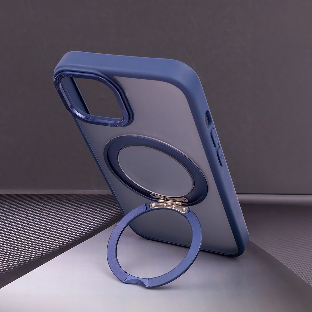 369309_oryg Mag Ring Rotating case for iPhone 15 Pro 6,1" navy blue