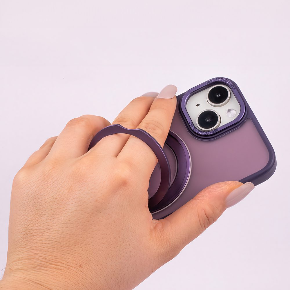 369316_oryg Mag Ring Rotating case for iPhone 13 6,1" purple