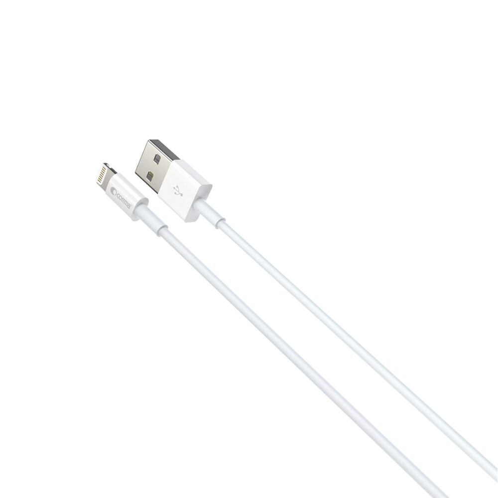 370039_oryg Comma cable Jub MFi USB - Lightning 2,4A 1,0m white
