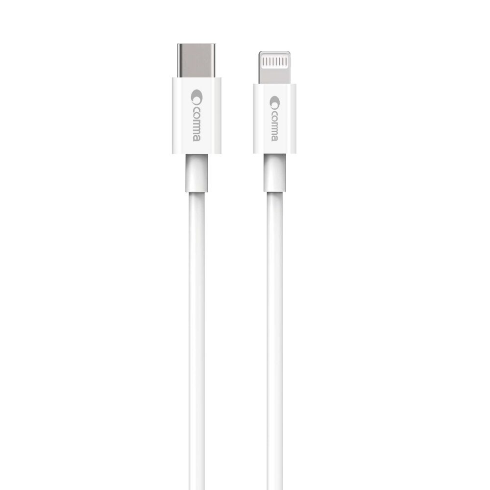 370064_oryg Comma cable Jub MFi USB-C - Lightning 3A 1,5m white