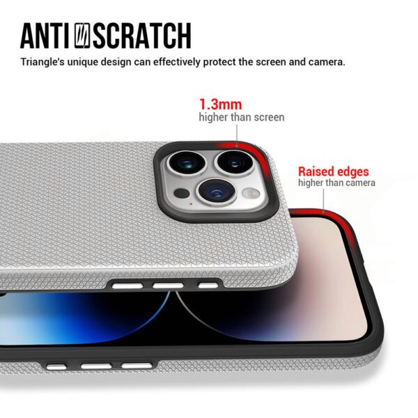 370815_oryg Vmax Triangle case for Samsung Galaxy A35 5G silver