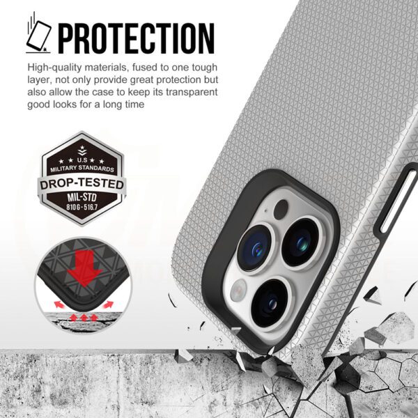 370817_oryg Vmax Triangle case for Samsung Galaxy A35 5G silver