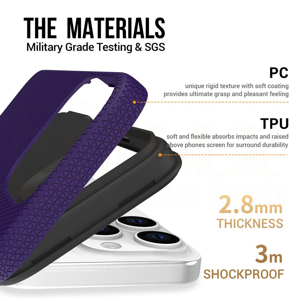 370841_oryg Vmax Triangle case for Samsung Galaxy A15 4G / A15 5G dark purple
