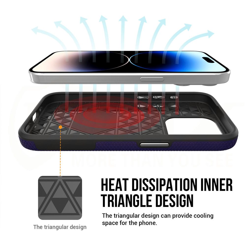 370843_oryg Vmax Triangle case for Samsung Galaxy A15 4G / A15 5G dark purple