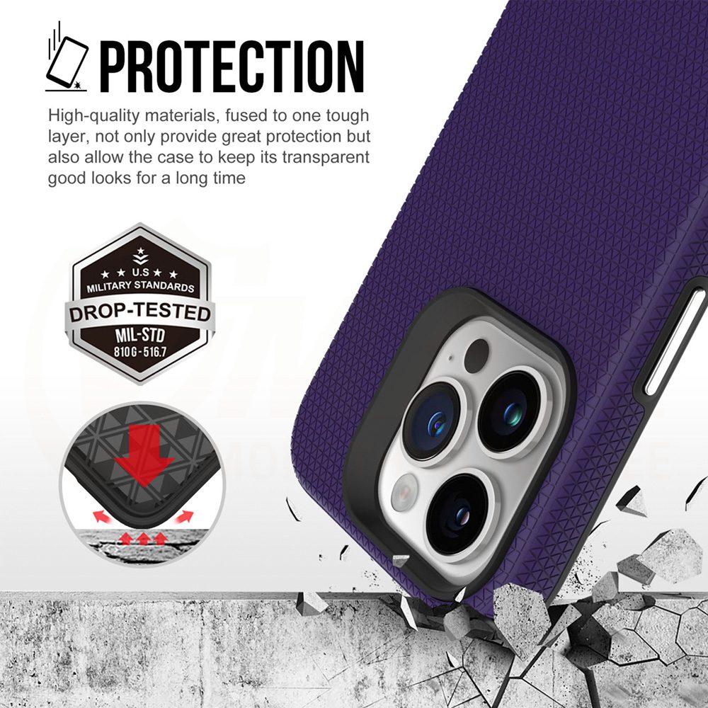 370844_oryg Vmax Triangle case for Samsung Galaxy A15 4G / A15 5G dark purple