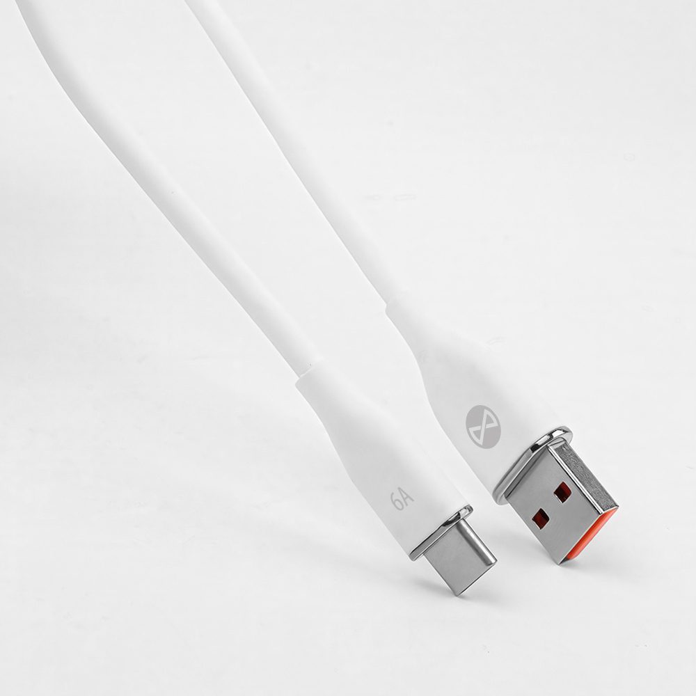 370916_oryg Forever cable USB - USB-C 1,0 m 6A white