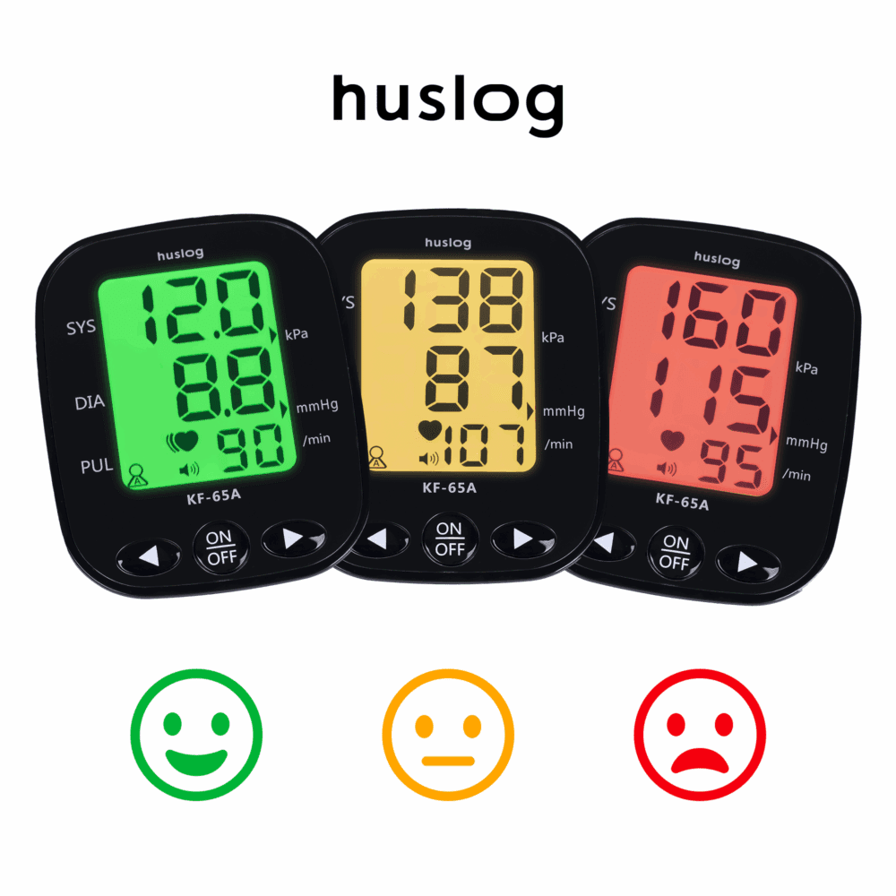 371007_oryg Huslog arm blood pressure monitor with voice function KF-65A