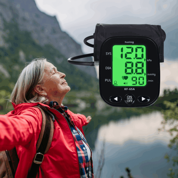 Huslog arm blood pressure monitor with voice function KF-65A