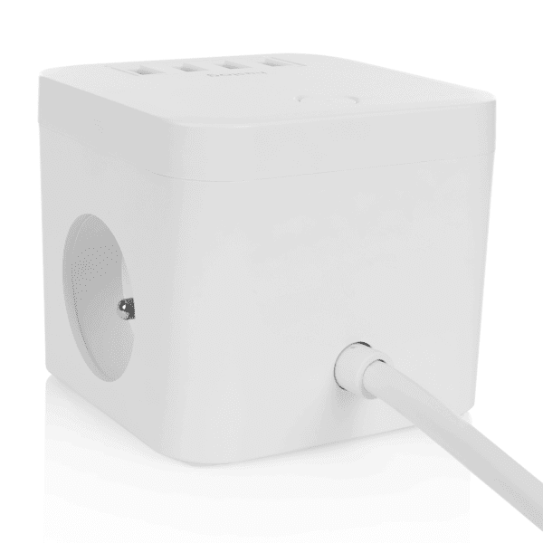 Huslog extension cord with 3 sockets white EMX-190224