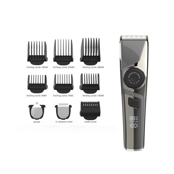 XO cordless hair clipper CF16 with digital display tarnish