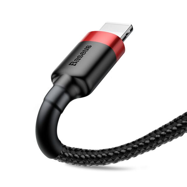 Baseus cable Cafule USB - Lightning 0,5m 2,4A red-black