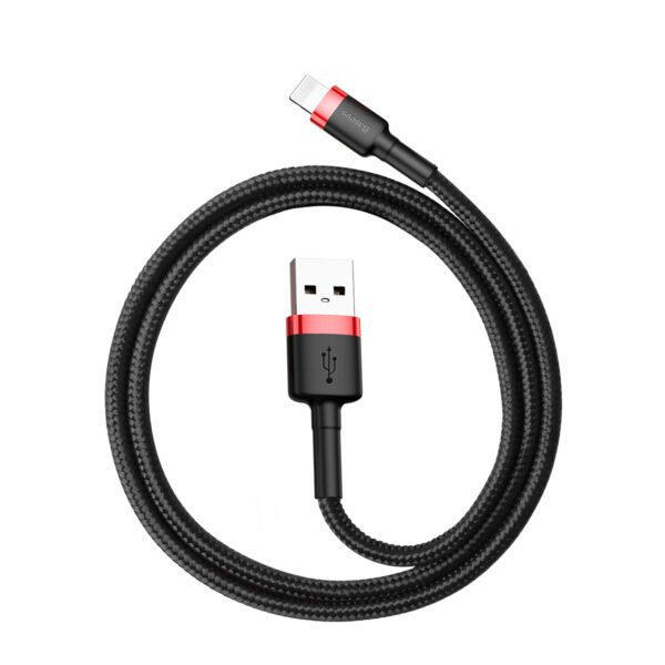 Baseus cable Cafule USB - Lightning 0,5m 2,4A red-black