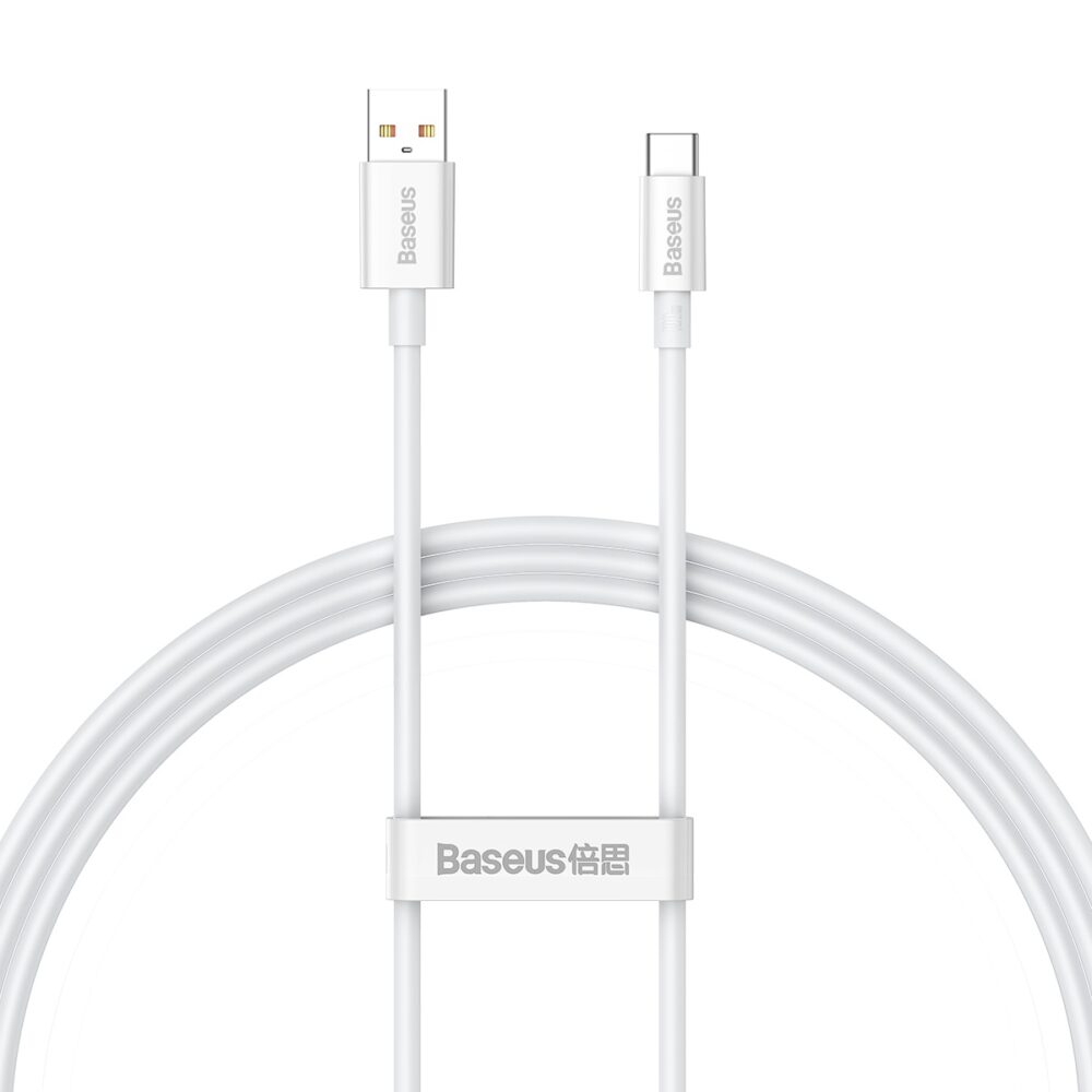 373053_oryg Baseus cable Superior USB - USB-C 1,0m moon white 100W P10320102214-01