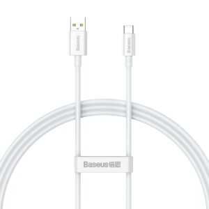 Baseus cable Superior USB - USB-C 1,0m moon white 100W P10320102214-01