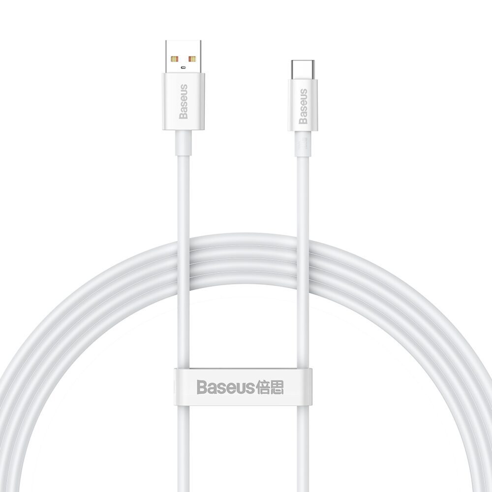 373059_oryg Baseus cable Superior USB - USB-C 1,5m moon white 100W
